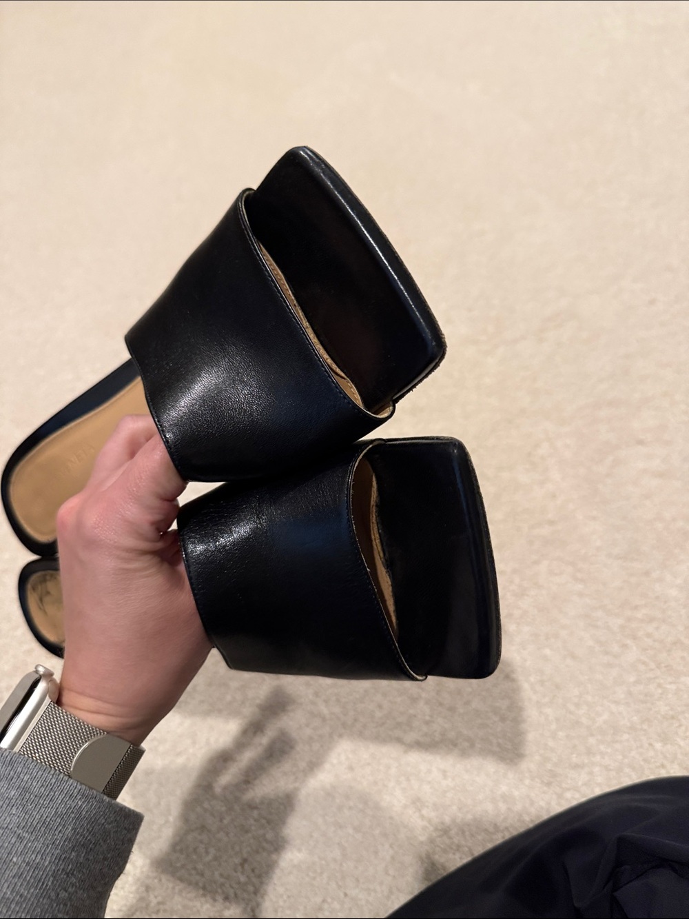 Bottega Veneta Stretch Mule Sandals - Picture 5 of 9